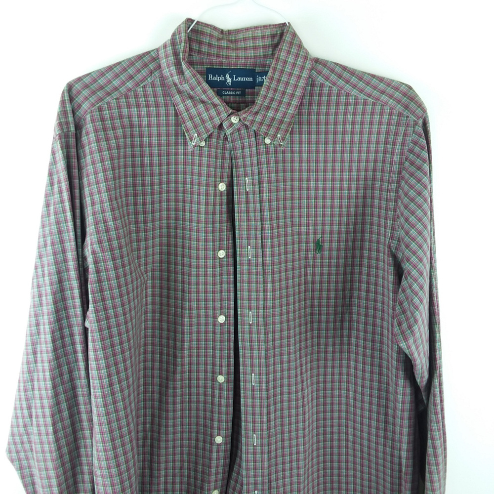 Ralph Lauren Classic Fit Men's Sz  XL Button Down - Picture 3 of 5